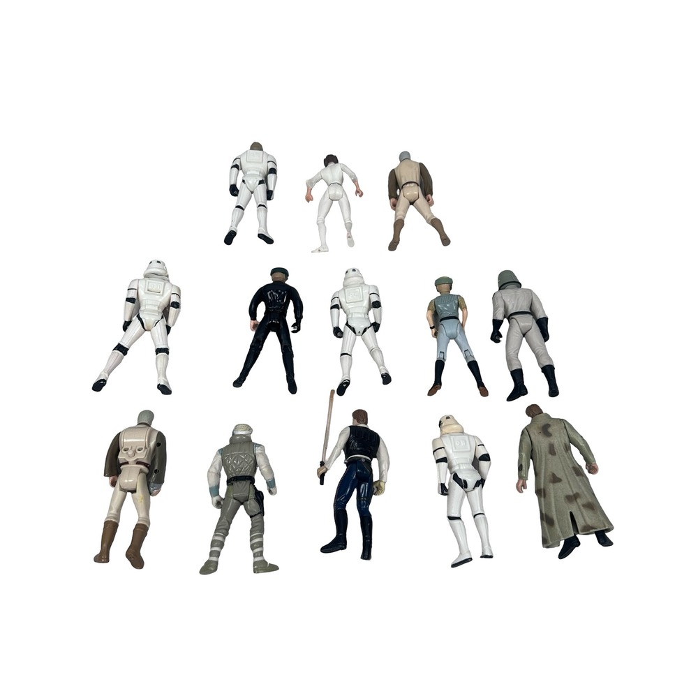 Vintage Kenner Star Wars Action Figure Lot 13 Luke Han Leia Stormtrooper 90s - Picture 2 of 10